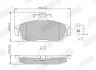 Колодки гальмівні ROVER 111, 114, 115, Metro, Metro Van, MG F 571436J