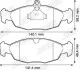 Тормозне колодки передние OPEL ASTRA/COMBO/CORSA/TIGRA/VECTRA DAEWOO LANOS/NEXIA Jurid 571924J (фото 2)