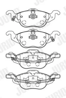 Тормозне колодки передние OPEL ASTRA Jurid 571968J