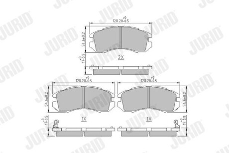 Гальмівні колодки Jurid 572275J