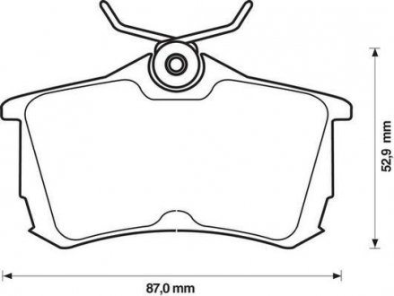 Тормозные колодки задние KIA Magentis/ Honda Accord VI VII Jurid 572478J (фото 1)