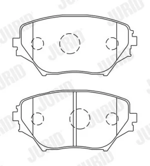 Гальмівні колодки передні Toyota RAV4 II Jurid 572487J