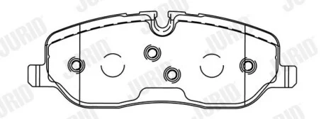 Тормозне колодки передние LAND ROVER DISCOVERY/RANGE ROVER Jurid 572521J