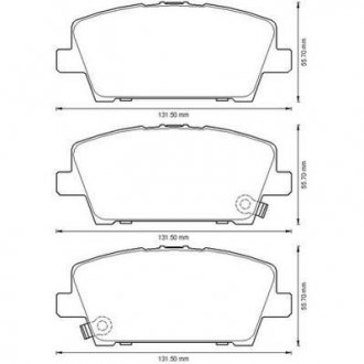 Тормозне колодки передние Honda Civic VIII IX Jurid 572579J (фото 1)