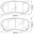 Тормозные колодки задние Hyundai Accent III, i30, Sonata V, VI/ Kia Ceed, Cerato II, Rio II Jurid 572590J (фото 2)