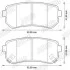 Гальмівні колодки задні Hyundai Accent III, i30, Sonata V, VI/ Kia Ceed, Cerato II, Rio II Jurid 572590J (фото 2)