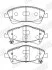 Гальмівні колодки передні Toyota Auris, Avensis, Verso Jurid 572600J (фото 1)