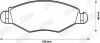 Тормозне колодки передние PEUGEOT 206/306 CITROËN XSARA Jurid 573051J (фото 2)