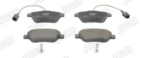 Тормозне колодки передние FIAT 500/QUBO/FIORINO/PUNTO/LINEA ALFA ROMEO MITO CITROËN NEMO PEUGEOT BI Jurid 573074J