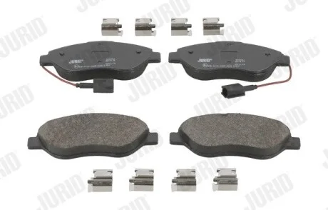 Фото 1 - тормозне колодки передние FIAT BRAVO/STILO ALFA ROMEO MITO LANCIA DELTA Jurid 573076J Тормозне колодки передние FIAT BRAVO/STILO ALFA ROMEO MITO LANCIA DELTA Jurid 573076J (фото 1)
