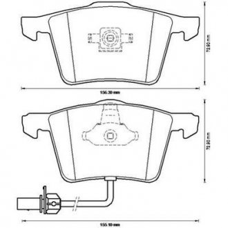 Тормозне колодки передние Audi A4 /A6 /A8 Jurid 573196J (фото 1)