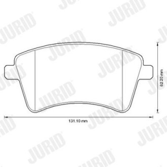 Гальмівні колодки передні Renault Kangoo / Mercedes Citan Jurid 573284J