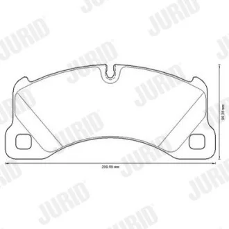 Гальмівні колодки передні Porsche Cayenne, Macan, Panamera / VW Touareg Jurid 573329JC