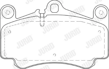 Колодки гальмівні PORSCHE 911 Jurid 573645J (фото 1)