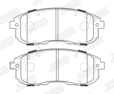 Гальмівні колодки SUZUKI SX4 / NISSAN CUBE / FIAT SEDICI Jurid 573646J