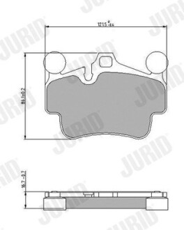 Гальмівні колодки Jurid 573650J