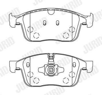 Гальмівні колодки Jurid 573808J (фото 1)