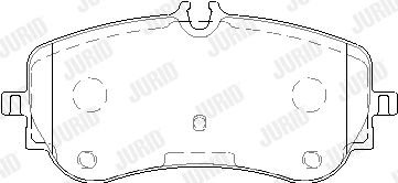 Гальмівні колодки задні VW AMAROK, CRAFTER / MAN TGE Jurid 573832J (фото 1)