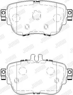 Гальмівні колодки Mercedes E W213 Jurid 573843J (фото 1)