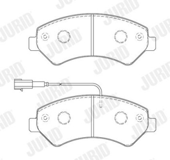 Гальмівні колодки передні Fiat Ducato / Citroen Jumper / Peugeot Boxer Jurid 573849J (фото 1)