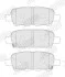 Гальмівні колодки задні Renault Koleos I, II / Nissan Altima, Cube, Juke, Leaf, Qashqai, Tiida/ Infi Jurid 573890J (фото 2)