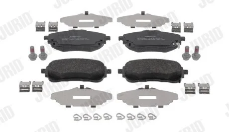 Фото 1 - гальмівні колодки передні Toyota Corolla, Yaris Cross / Suzuki Swace Jurid 574042J Гальмівні колодки передні Toyota Corolla, Yaris Cross / Suzuki Swace Jurid 574042J (фото 1)