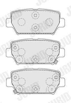 Гальмівні колодки задні Mitsubishi Eclipse Cross (2017->) Jurid 574148J (фото 1)