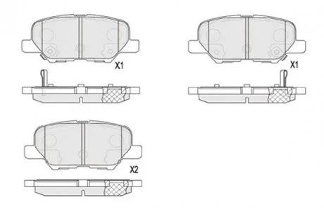 Гальмівні колодки KAVO KBP-5551