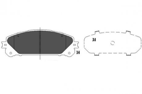 Колодки тормозные KAVO KBP-9116 (фото 1)