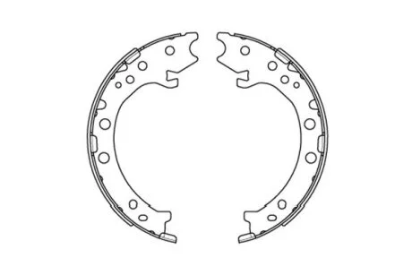 Комплект гальмівних колодок KAVO KBS-2903