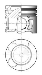 Поршень двигуна CITROEN / FIAT / LAND ROVER / PEUGEOT 85,60 2.2 HDi KOLBENSCHMIDT 41703610