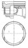 Поршень двигуна Fiat 500c Ø72,00 1.4 LPG KOLBENSCHMIDT 41729600 (фото 3)