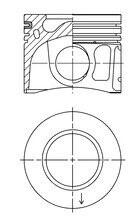 Поршень двигуна CITROEN / JUMPER Фургон / 2.2 HDi 110 / 4HG (P22DTE) Euro 4 +0,50 KOLBENSCHMIDT 41765620