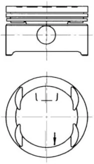 Поршень OPEL 1.6 94-00 KOLBENSCHMIDT 94637620