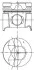 Поршень комплект RENAULT F9Q 1.9dTi Kangoo 97- 01 KOLBENSCHMIDT 99561600 (фото 1)
