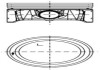 Поршень з кільцями VAG 76.51 1.4 BCA/BKY (KS) KOLBENSCHMIDT 99913601 (фото 3)
