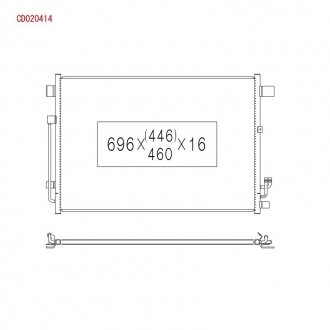 Радиатор кондиционера NISSAN Murano KOYORAD CD020414