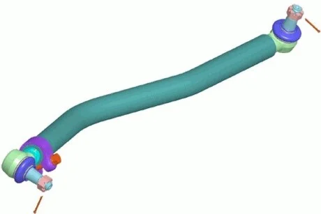 Поздовжня рульова тяга RVI, VOLVO, L=895 mm LEMFORDER 38662 01