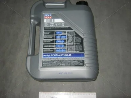 Масло моторное MoS2 Leichtlauf 10W-40 (5 л) LIQUI MOLY 1931 (фото 1)