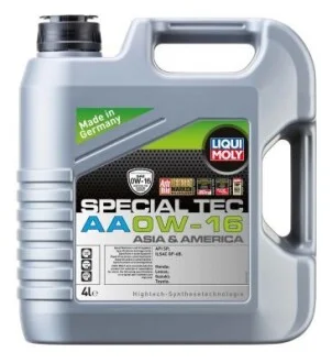 Моторное масло SPECIAL TEC AA/0W16/4л. / LIQUI MOLY 21327