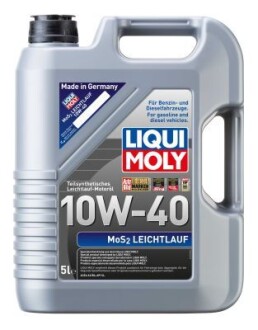 ОЛИВА МОТОРНА MOS2-LEICHTLAUF 10W-40 5Л LIQUI MOLY 2184