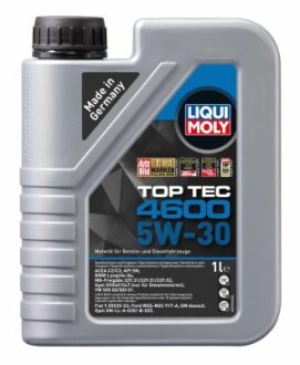 Моторна олива TOP TEC 4600 5W-30 1Л LIQUI MOLY 2315