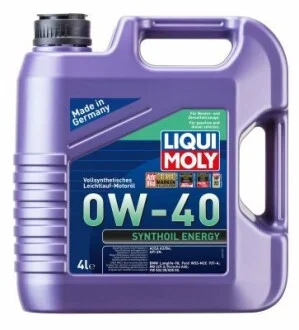 ОЛИВА МОТОРНА SYNTHOIL ENERGY 0W-40 4Л LIQUI MOLY 2451