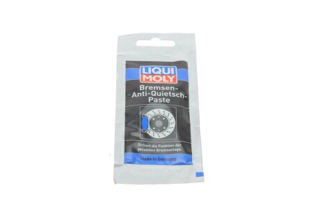 СИНТЕТИЧНЕ МАСТИЛО ДЛЯ ГАЛЬМІВНОЇ СИСТЕМИ BREMSEN-ANTI-QUIETSCH-PASTE 0,01Л LIQUI MOLY 3078 (фото 1)