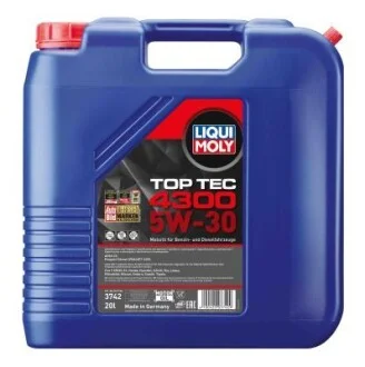Олія моторна Top Tec 4300 5W-30 (20 л) LIQUI MOLY 3742 (фото 1)