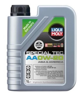 ОЛИВА МОТОРНА SPECIAL TEC AA 0W-20 1Л LIQUI MOLY 6738