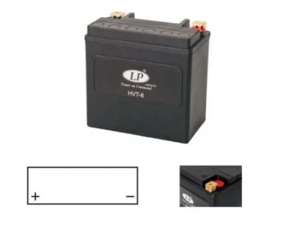 Акумулятор для V-TWIN,12V,14Ah,CCA220,дл.:148,ш.:86,в.:144- закритий, можливе горизонталь. Полож. LP BATTERY HVT-8