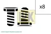 Комплект болтів маховика NISSAN NAVARA NP300, PATHFINDER III 2.5D 01.05- LuK 411022810 (фото 1)