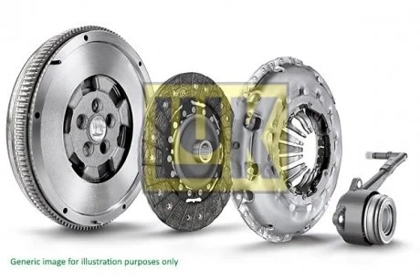 Комплект зчеплення vw tiguan 2,0 tdi 08- dmf LuK 600028100