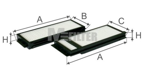 Фільтр салону M-FILTER K90092